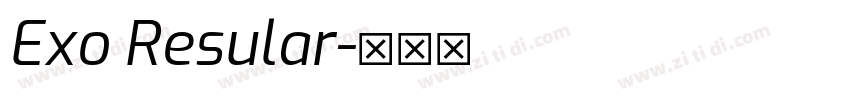Exo Resular字体转换